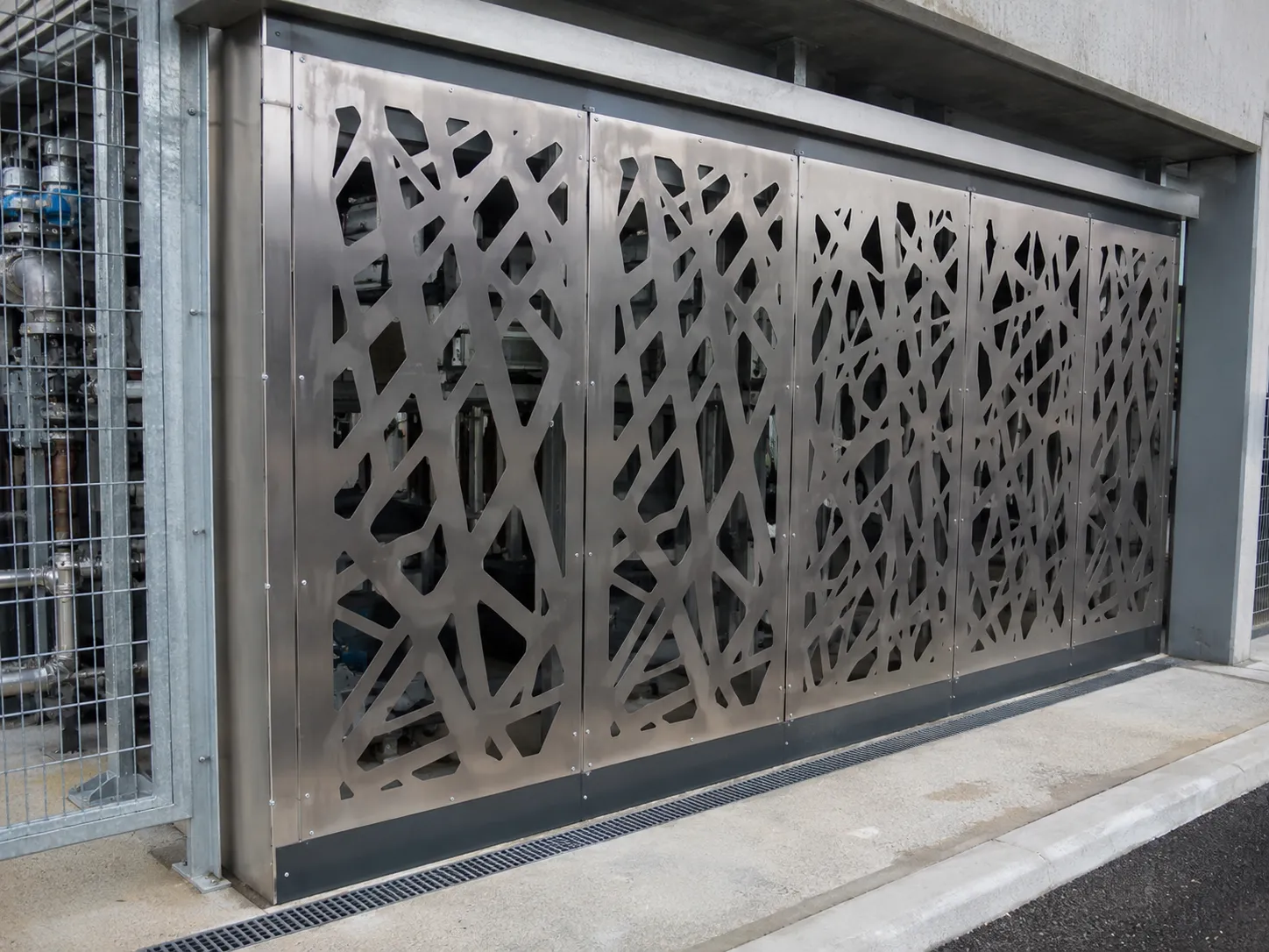 Completed Decorative Metal Panels installation in Markham by The Grate Guys