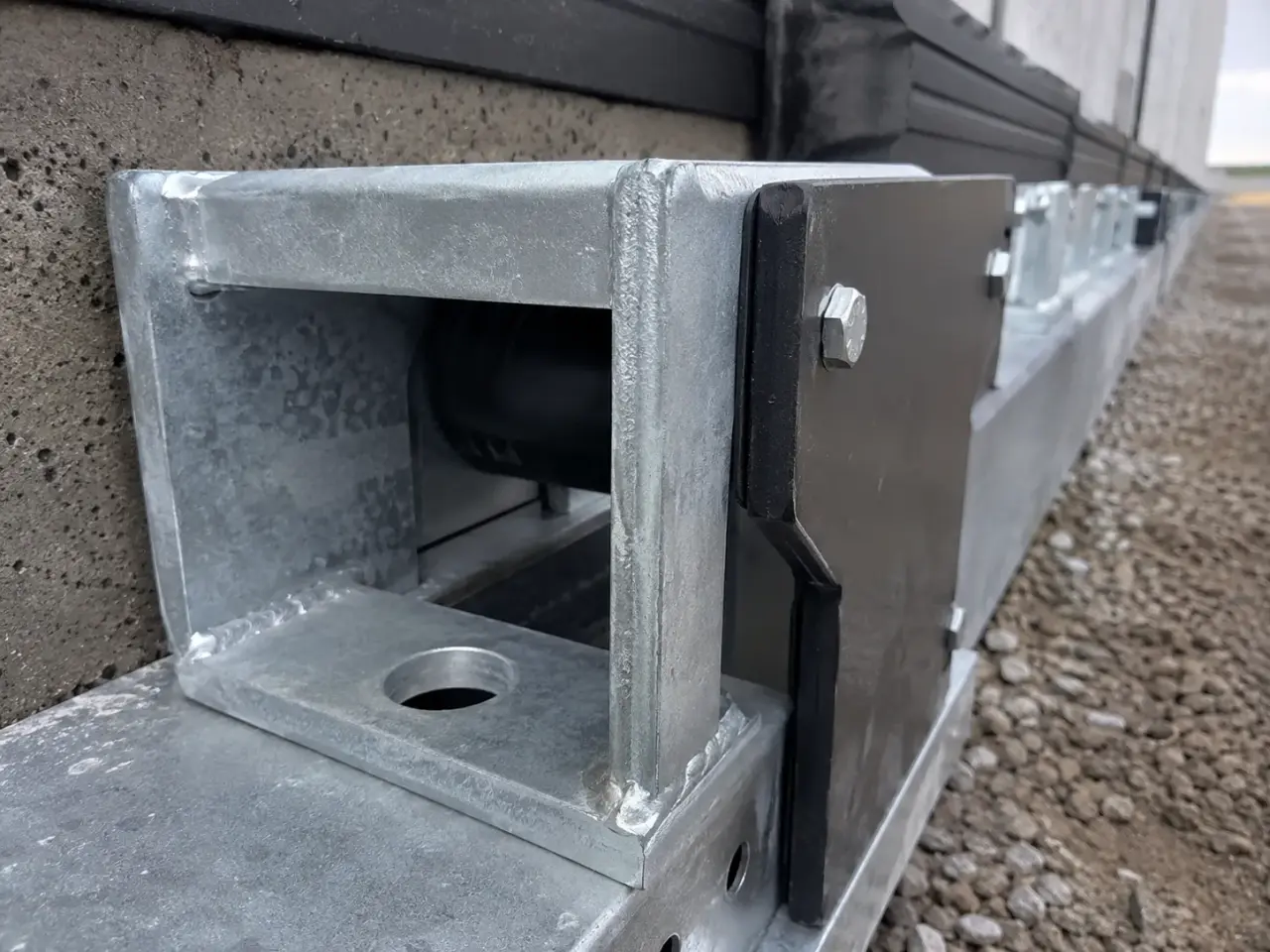 Dock Bumpers being fabricated and installed by The Grate Guys