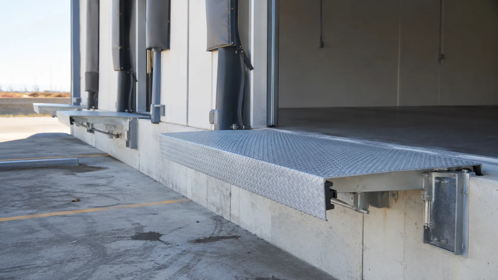 Dock Levelers in Pickering, Ontario — fabricated and installed by The Grate Guys