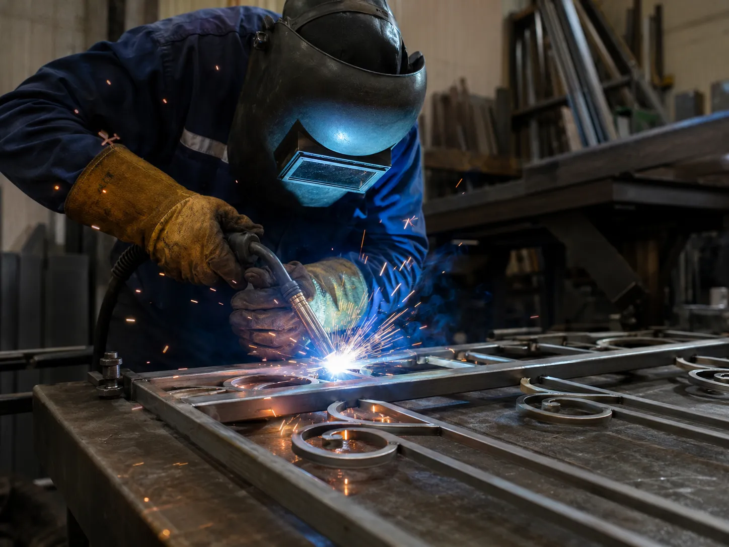 Door Security Grilles in Markham being fabricated and installed by The Grate Guys