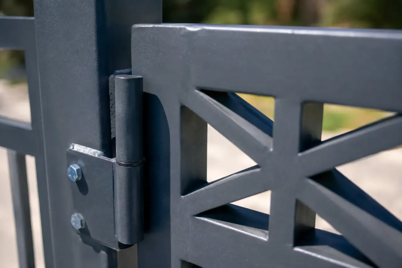 Driveway Gates being fabricated and installed by The Grate Guys