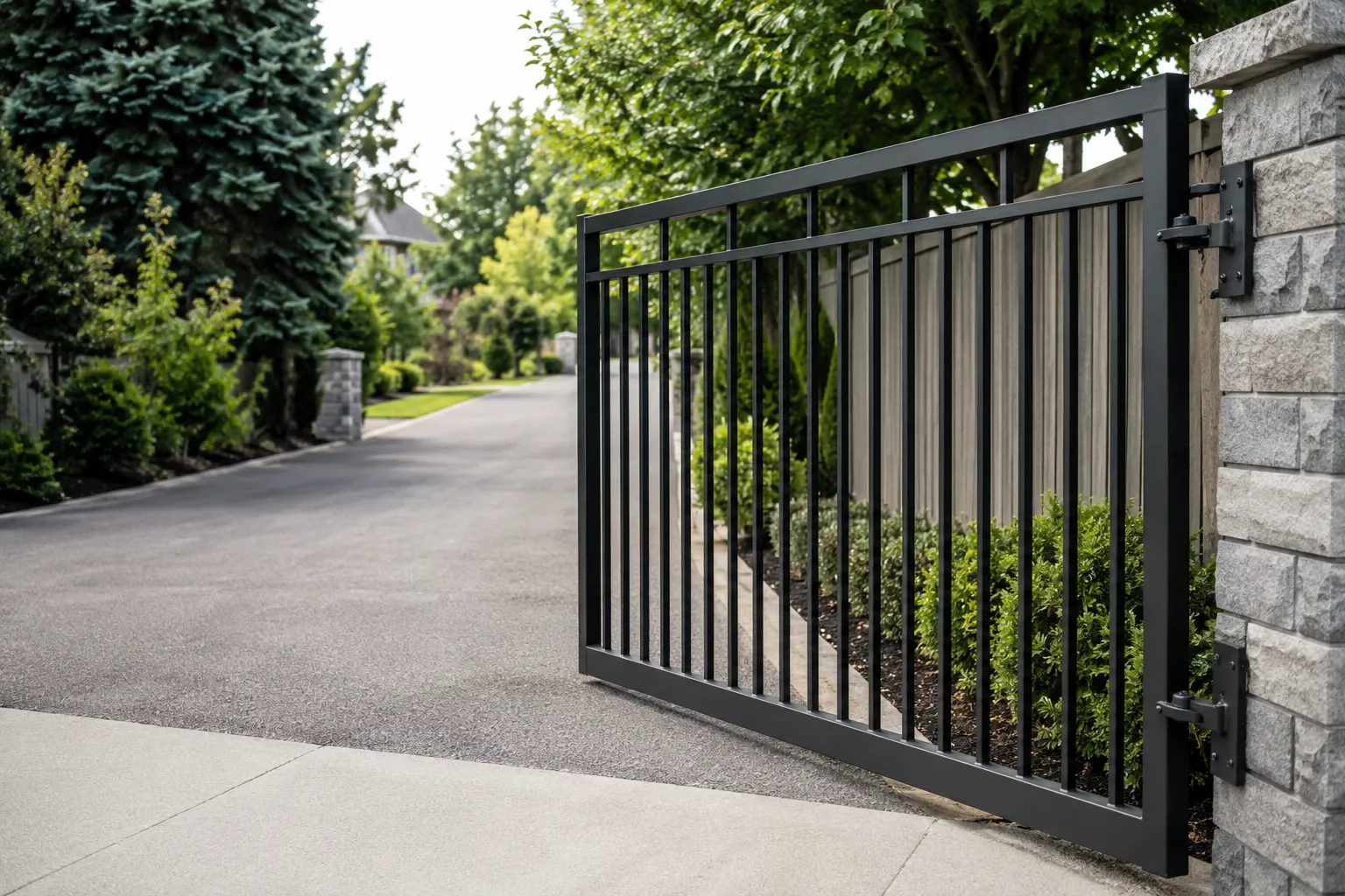 Driveway Gates in Markham, Ontario — fabricated and installed by The Grate Guys