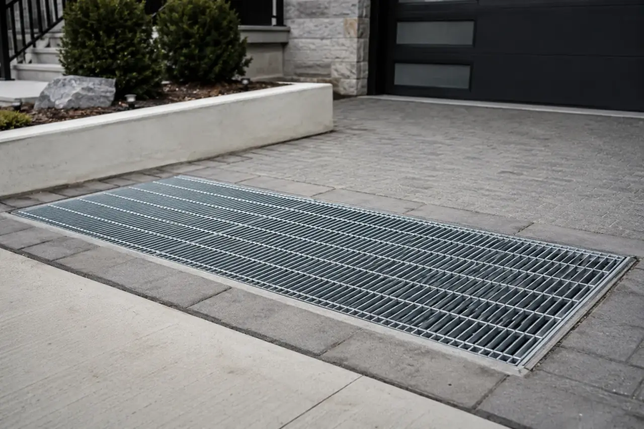 Completed Driveway Grates installation by The Grate Guys