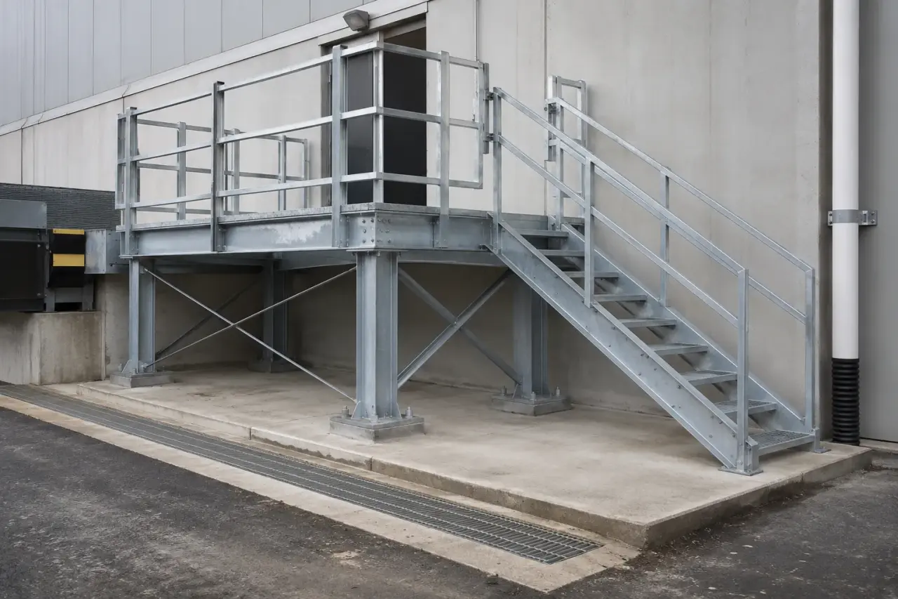 Completed Dunnage Steel installation by The Grate Guys
