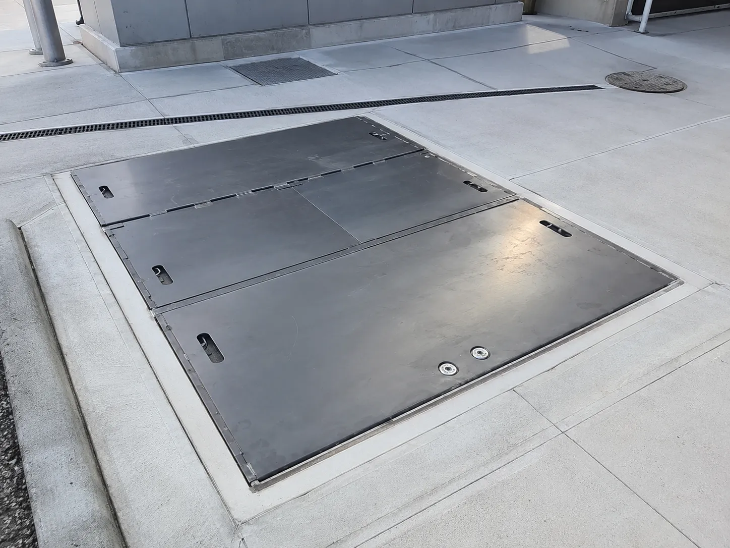 Completed Electrical Vault Covers installation in Markham by The Grate Guys