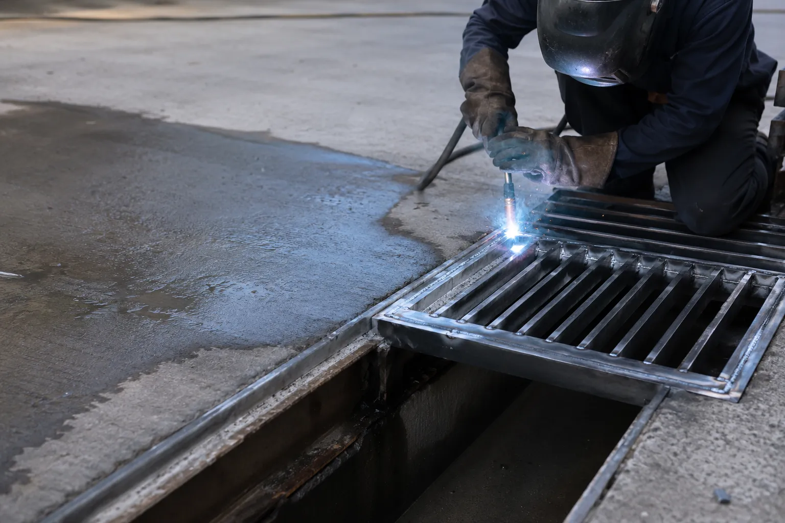 Existing Grate Repair and Refurbishing in Maple, Ontario — fabricated and installed by The Grate Guys