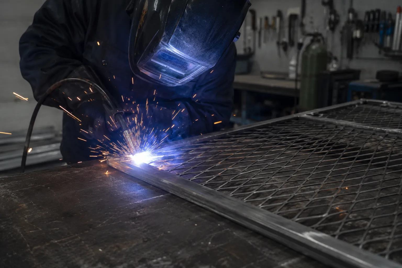 Expanded Metal in Pickering being fabricated and installed by The Grate Guys