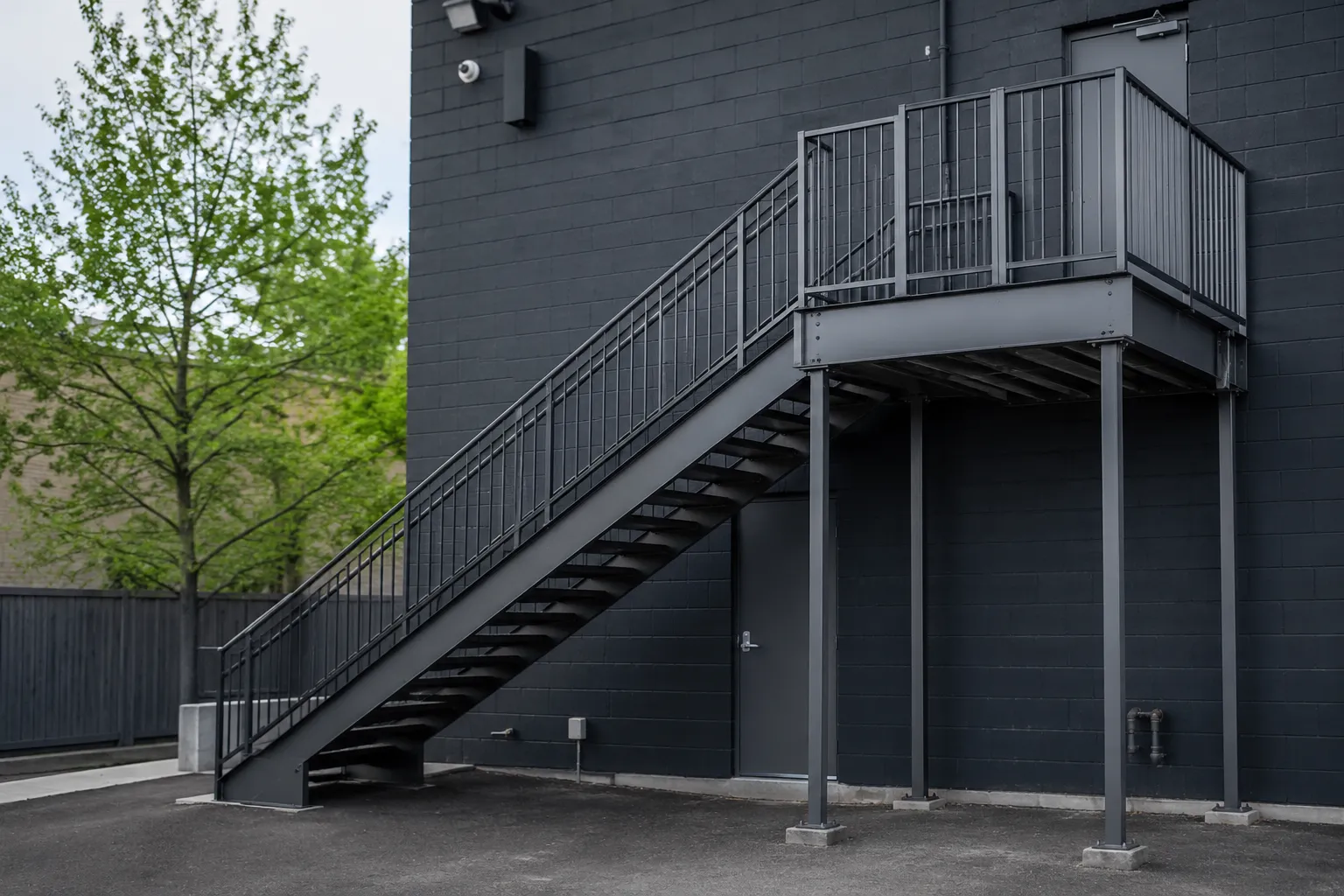 Completed Fire Escapes installation in Ancaster by The Grate Guys
