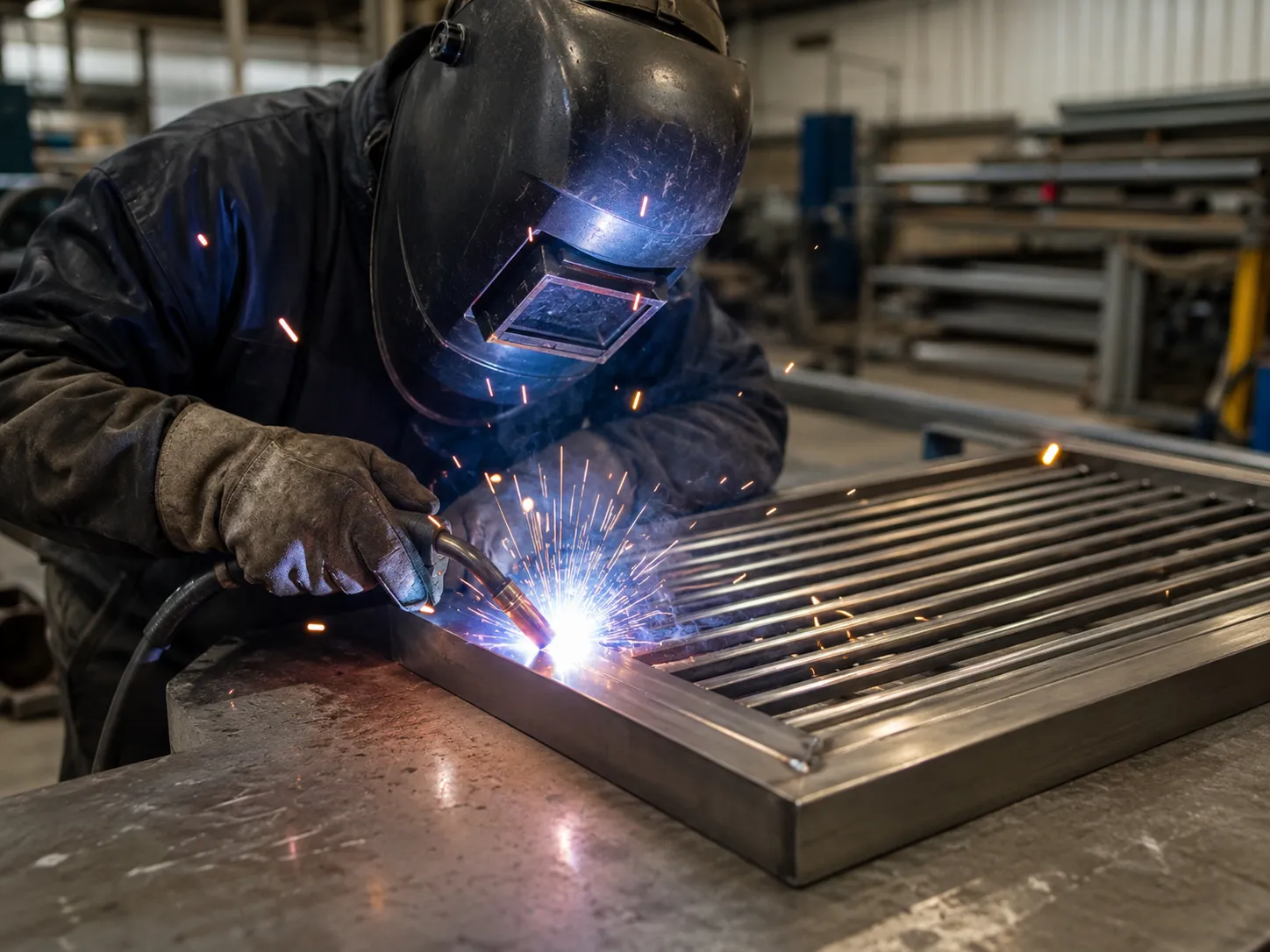 Food Grade Grates in Maple being fabricated and installed by The Grate Guys