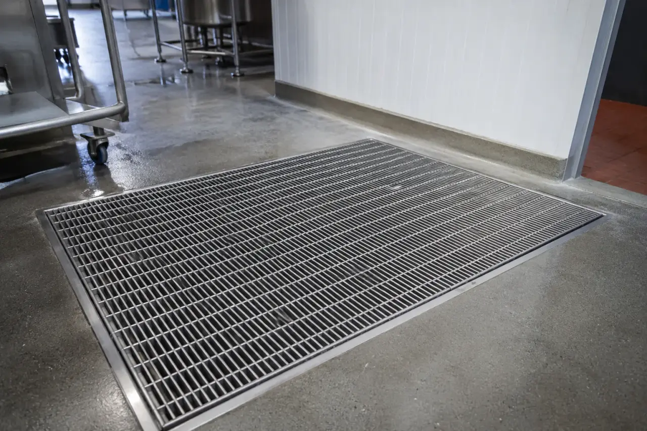 Completed Food Processing Grates installation by The Grate Guys