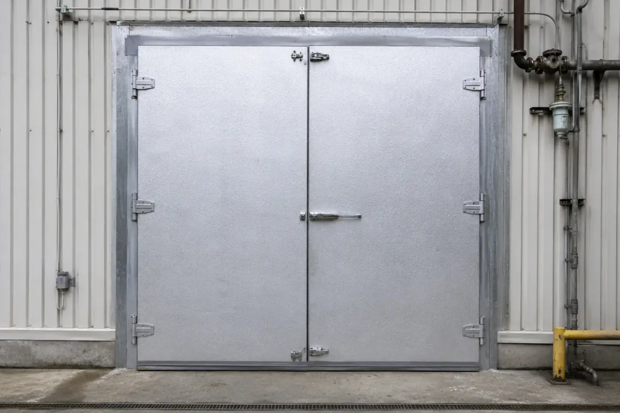 Completed Freezer Doors installation by The Grate Guys