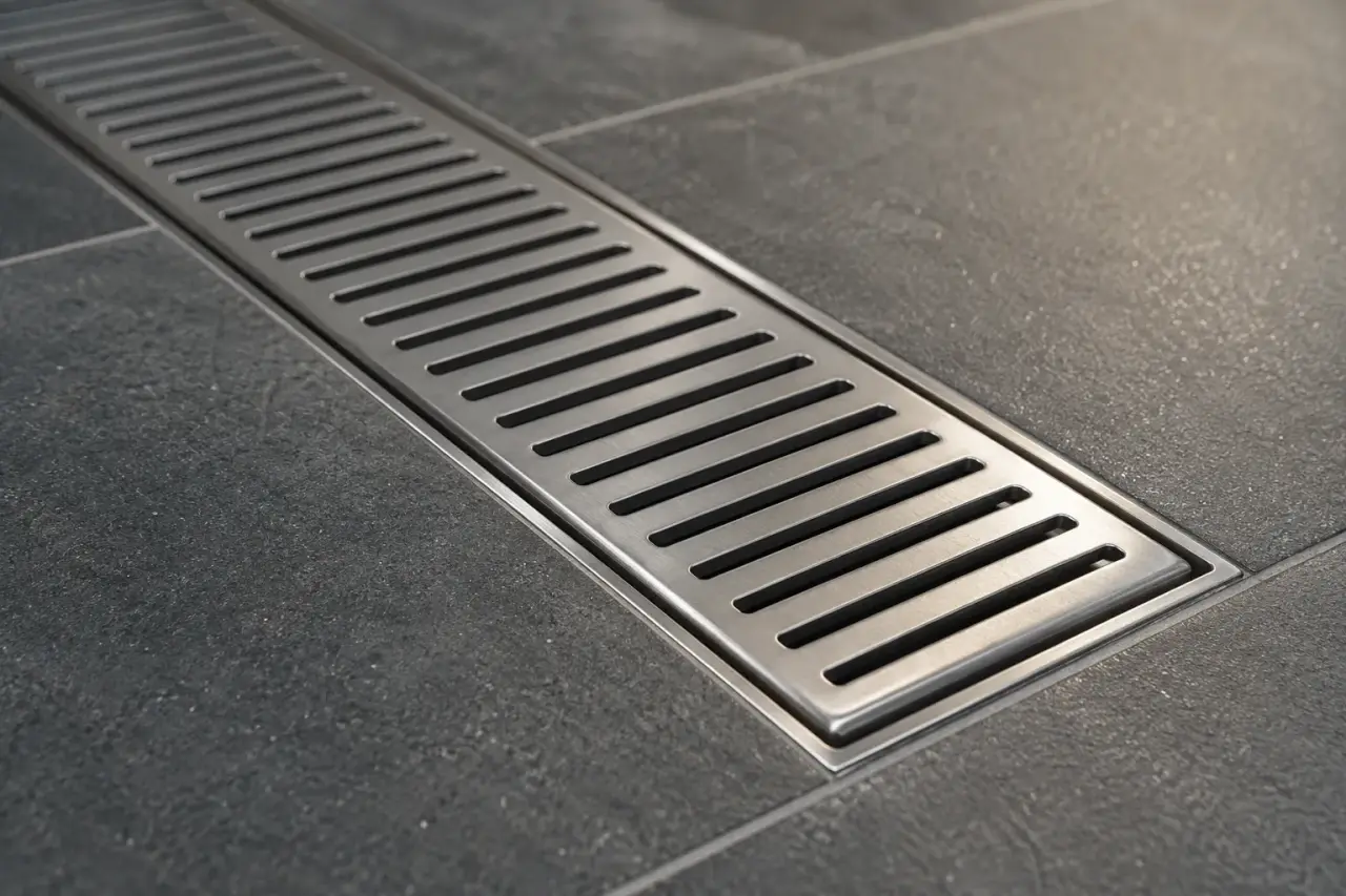 French Drain Installation being fabricated and installed by The Grate Guys