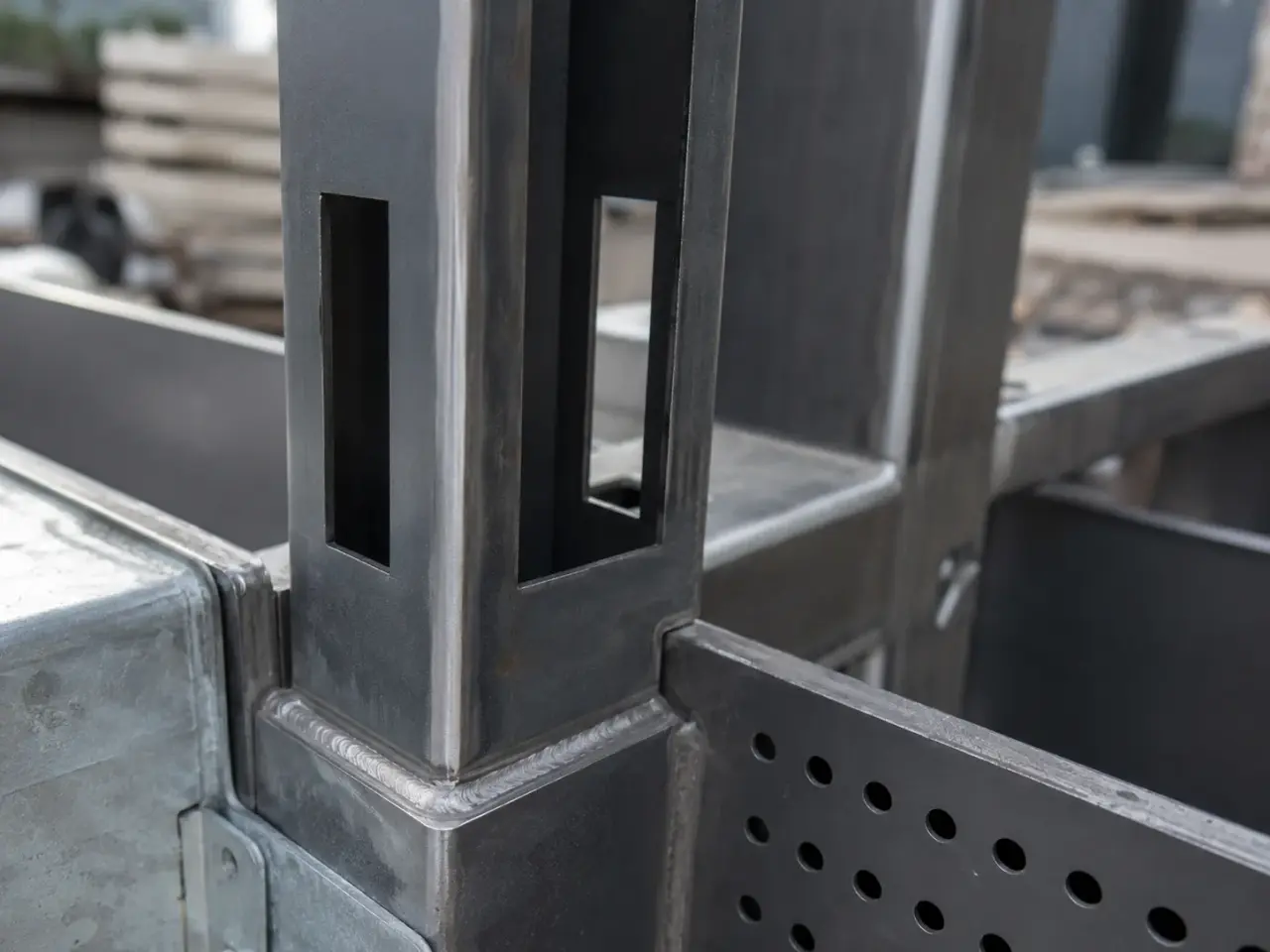 Garbage Enclosures being fabricated and installed by The Grate Guys