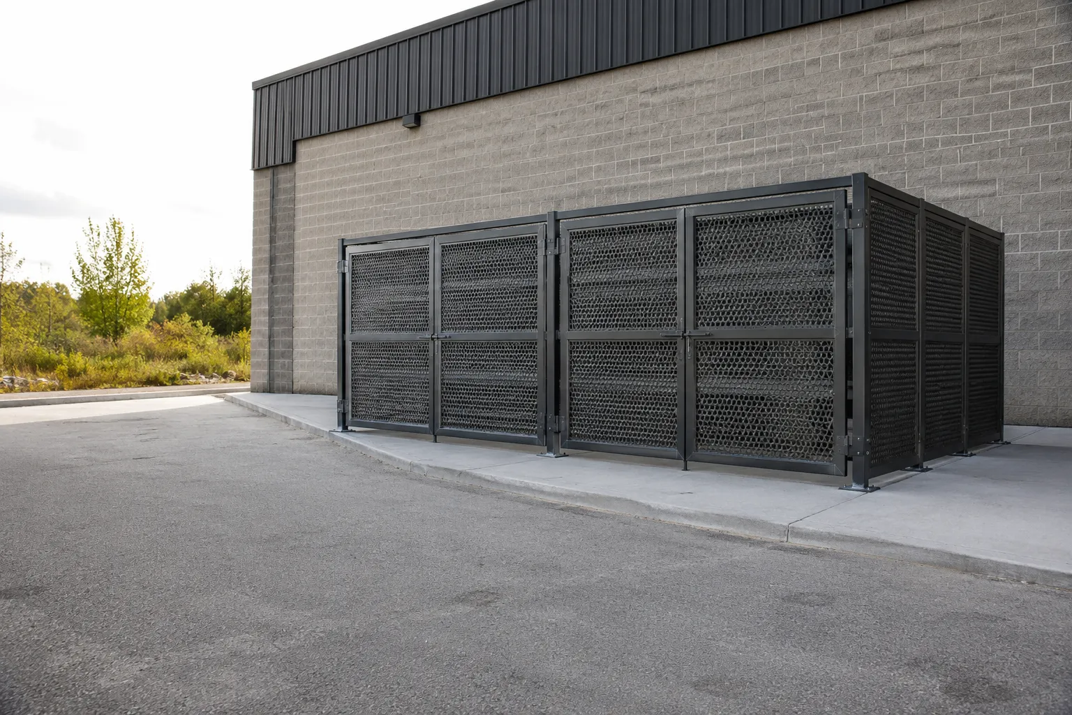Garbage Enclosures in Aurora, Ontario — fabricated and installed by The Grate Guys
