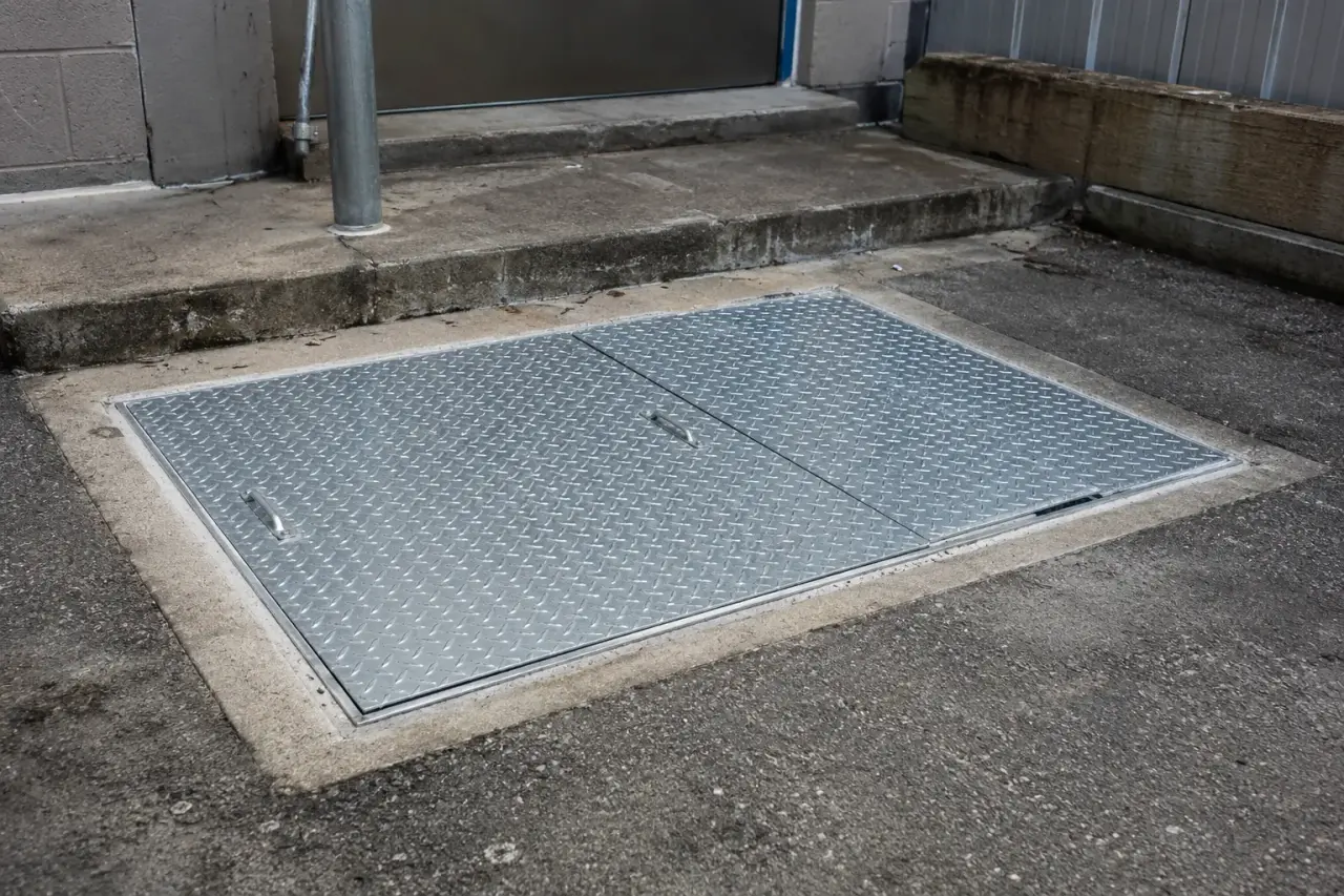 Completed Grease Trap Covers installation by The Grate Guys