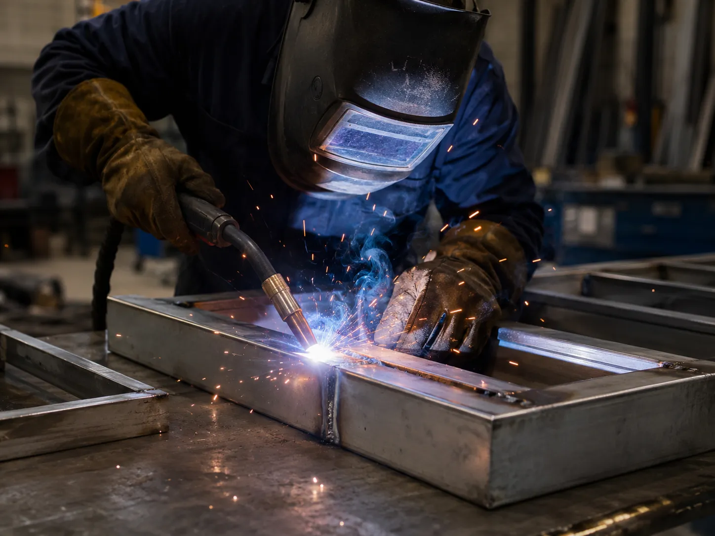 Heavy Duty Trench Covers in Maple being fabricated and installed by The Grate Guys