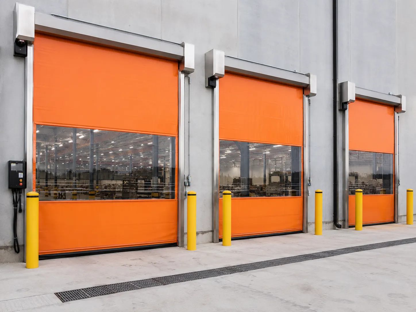 Completed High Speed Doors installation in Markham by The Grate Guys