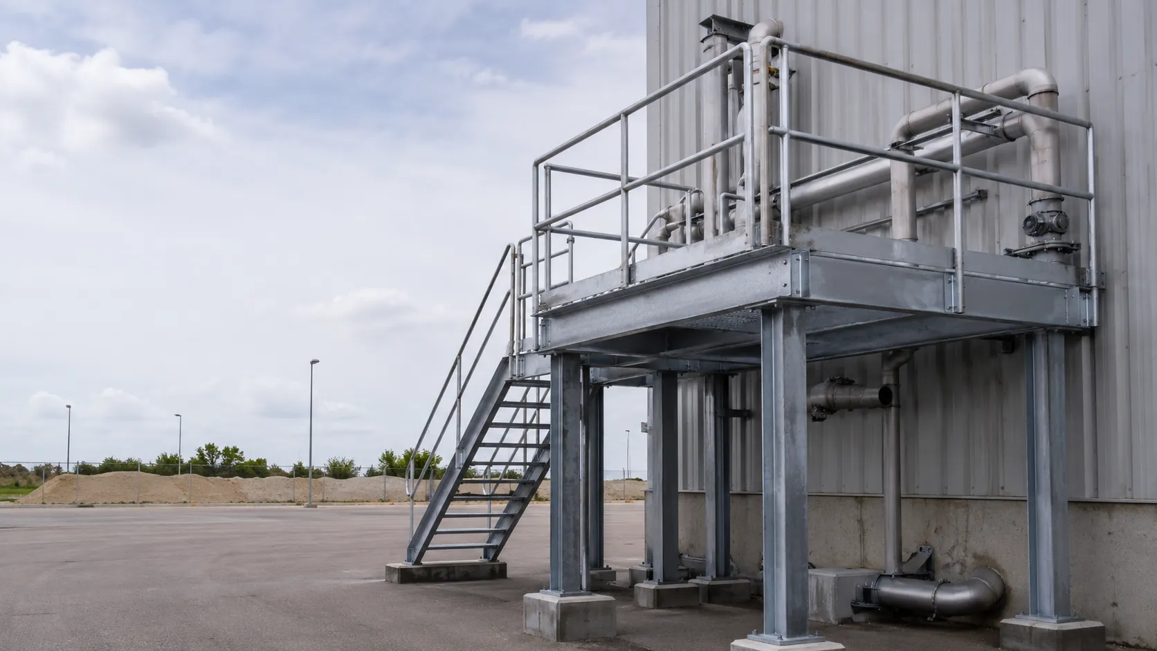 Industrial Platforms in Maple, Ontario — fabricated and installed by The Grate Guys