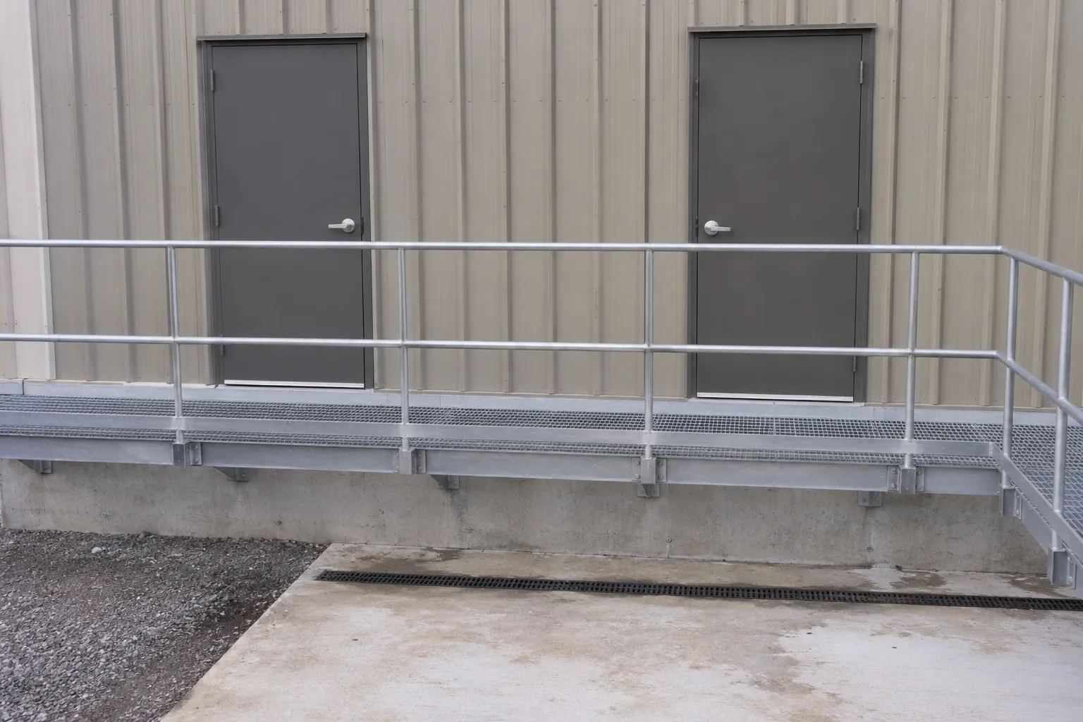 Completed Industrial Walkways installation in Maple by The Grate Guys