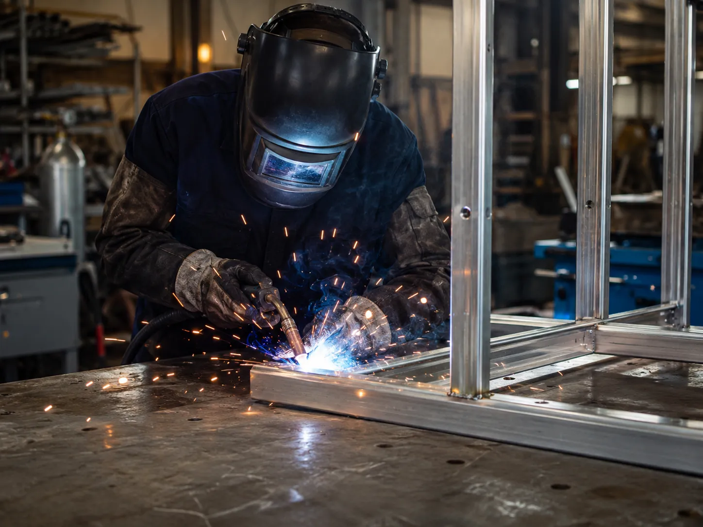 Ladder Cages in Maple being fabricated and installed by The Grate Guys