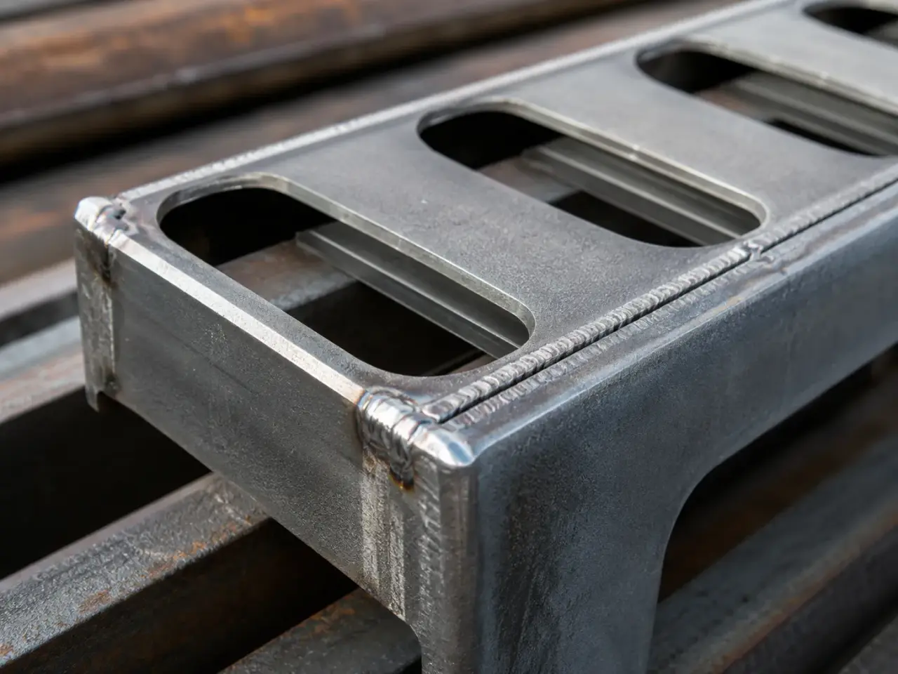 Ladder Rung Covers being fabricated and installed by The Grate Guys