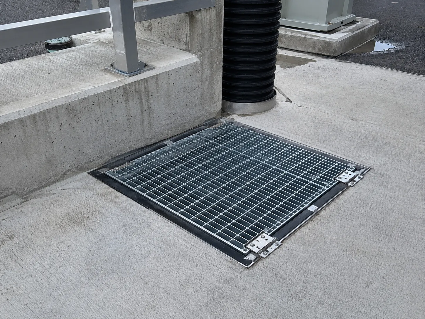 Completed Latched and Hinged Grates installation in Markham by The Grate Guys