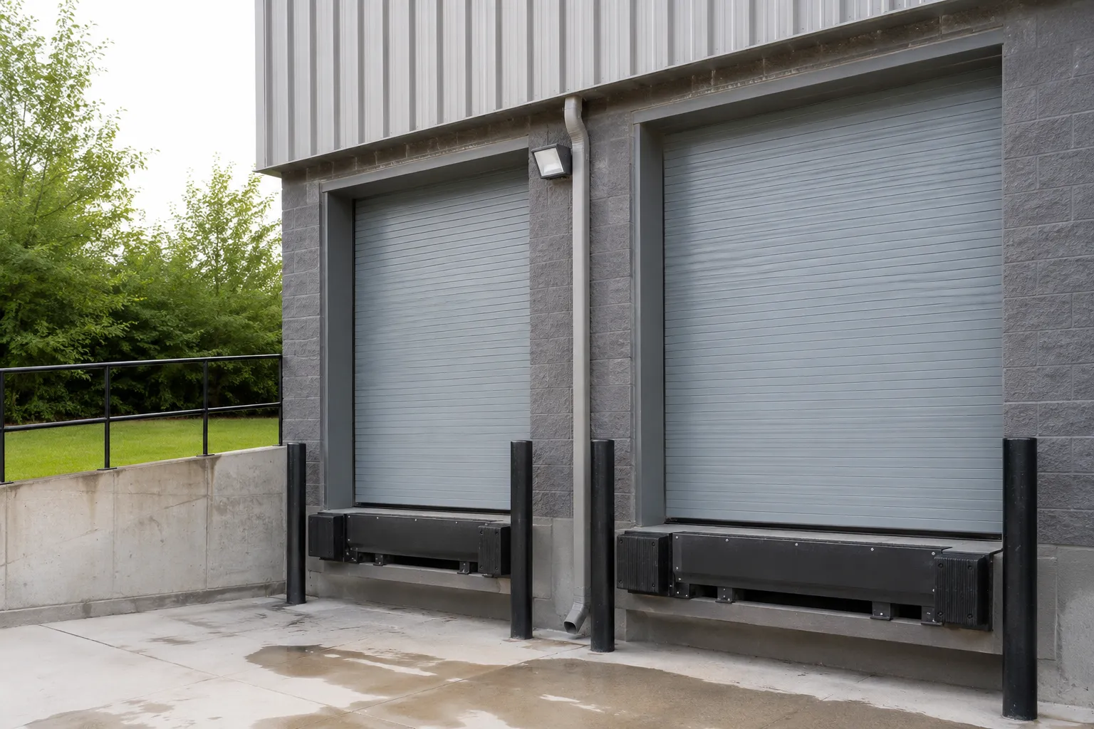 Completed Loading Dock Doors installation in Ancaster by The Grate Guys