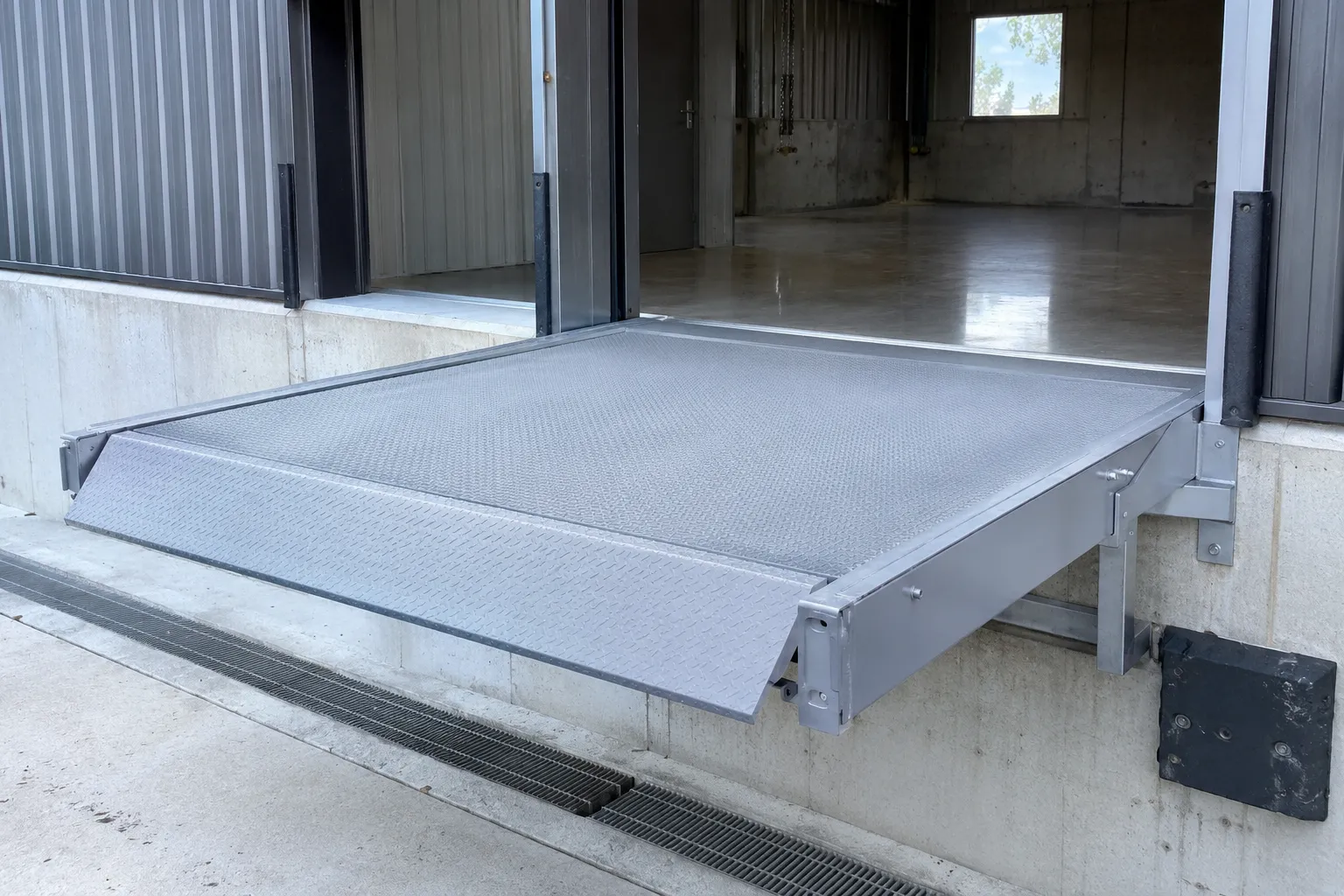 Completed Loading Dock Equipment installation in Aurora by The Grate Guys