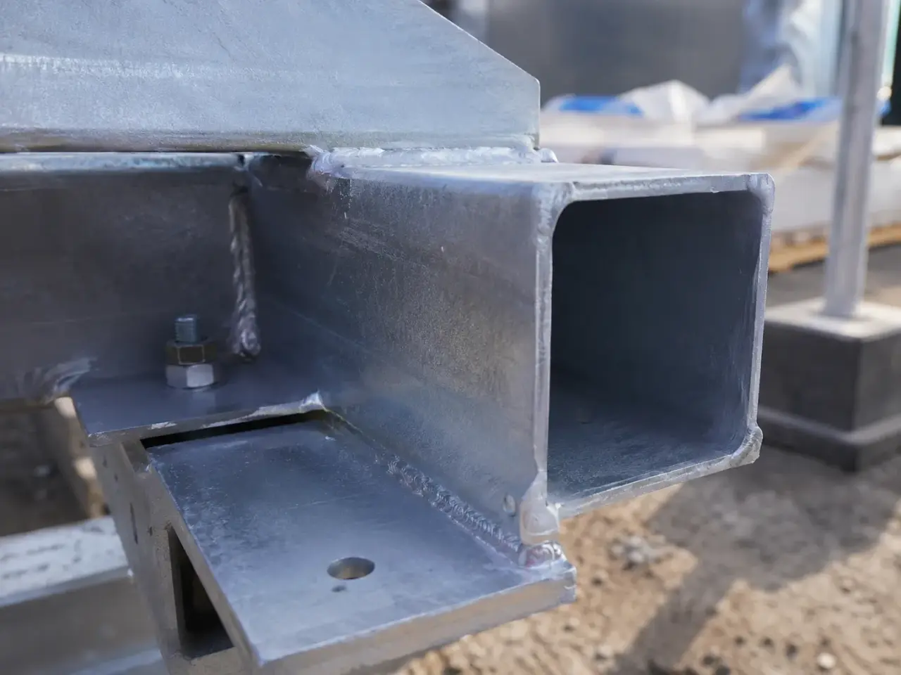 Loading Dock Equipment being fabricated and installed by The Grate Guys