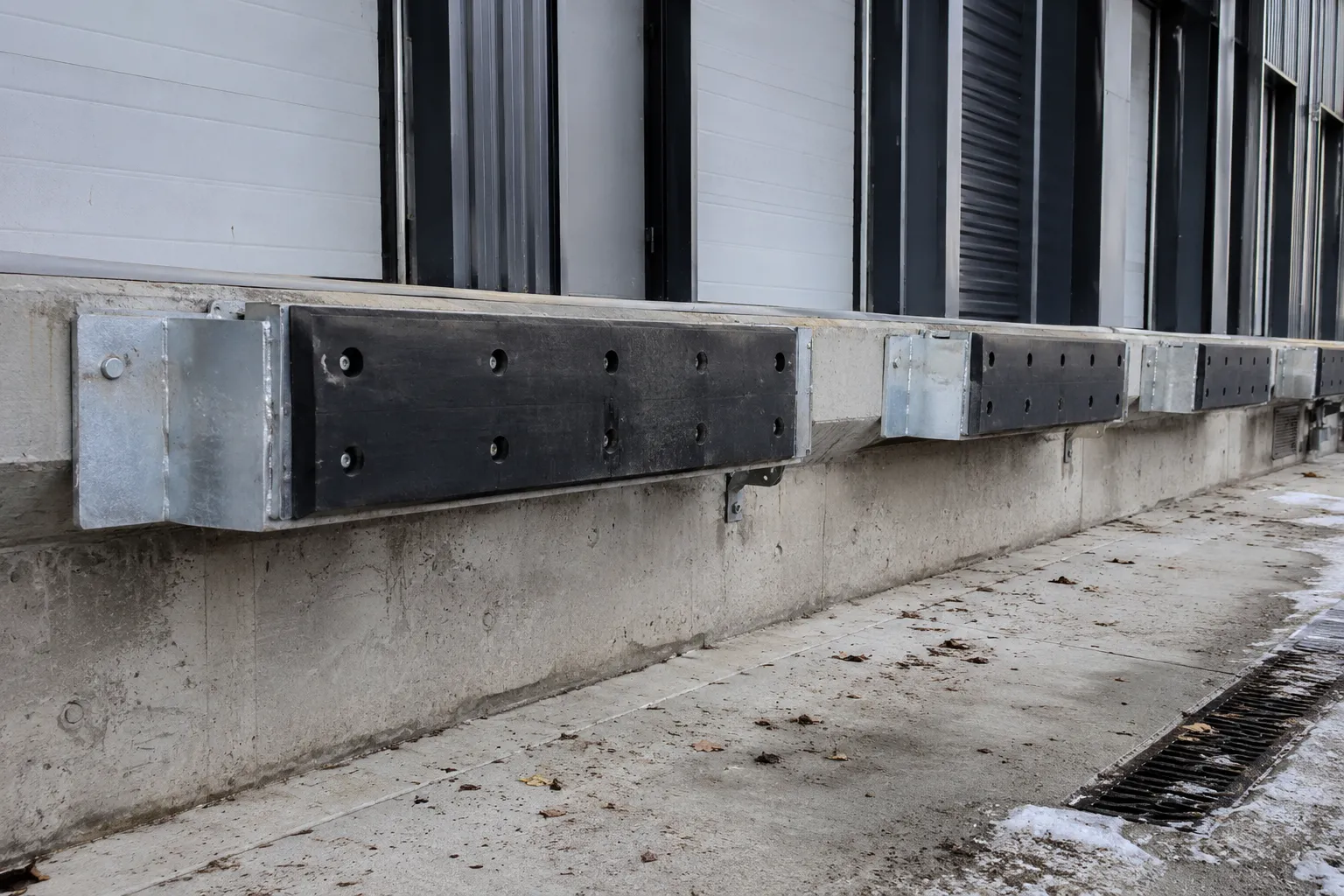 Completed Loading Dock Protection installation in Pickering by The Grate Guys