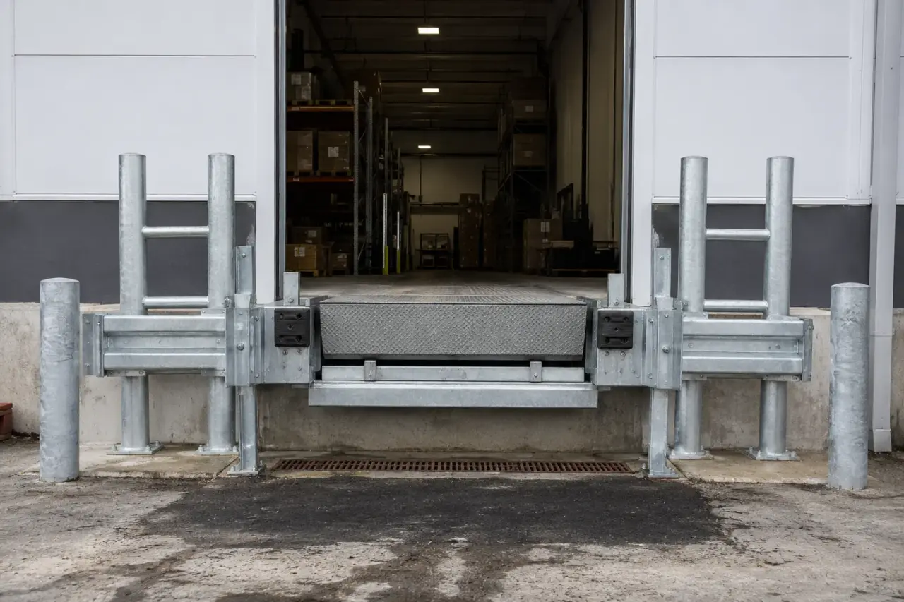 Completed Loading Dock Protection installation by The Grate Guys