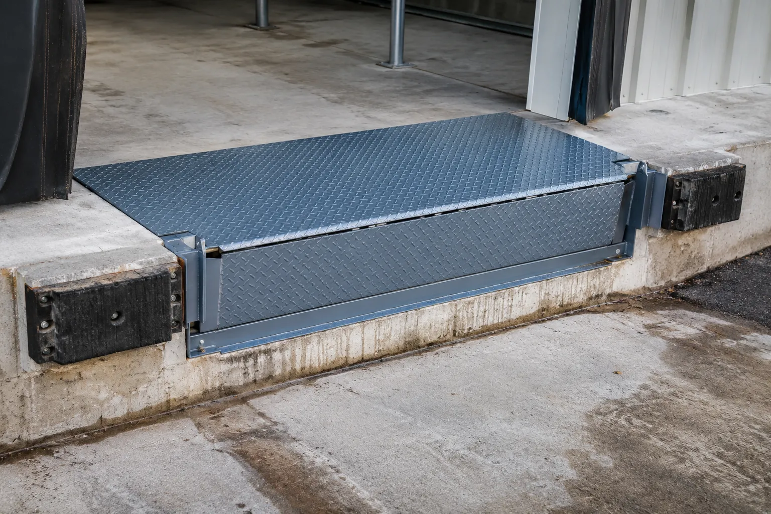 Completed Loading Dock Repair installation in Markham by The Grate Guys