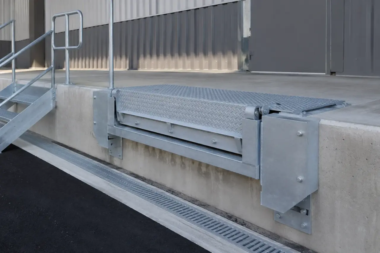 Completed Loading Dock Repair installation by The Grate Guys