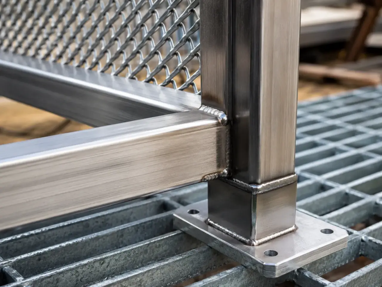 Machine Guards being fabricated and installed by The Grate Guys