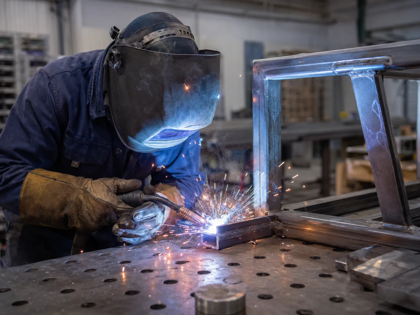 Machine Guards in Bradford being fabricated and installed by The Grate Guys