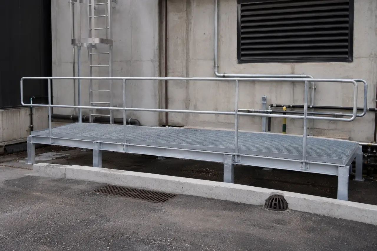 Maintenance Platforms being fabricated and installed by The Grate Guys