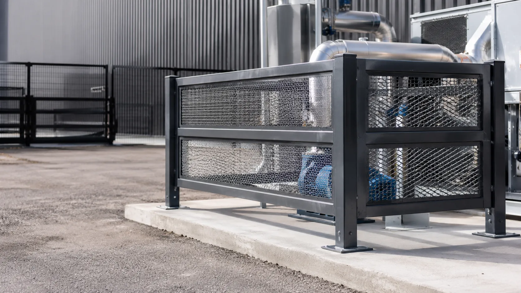 Mechanical Equipment Guards in Ancaster, Ontario — fabricated and installed by The Grate Guys