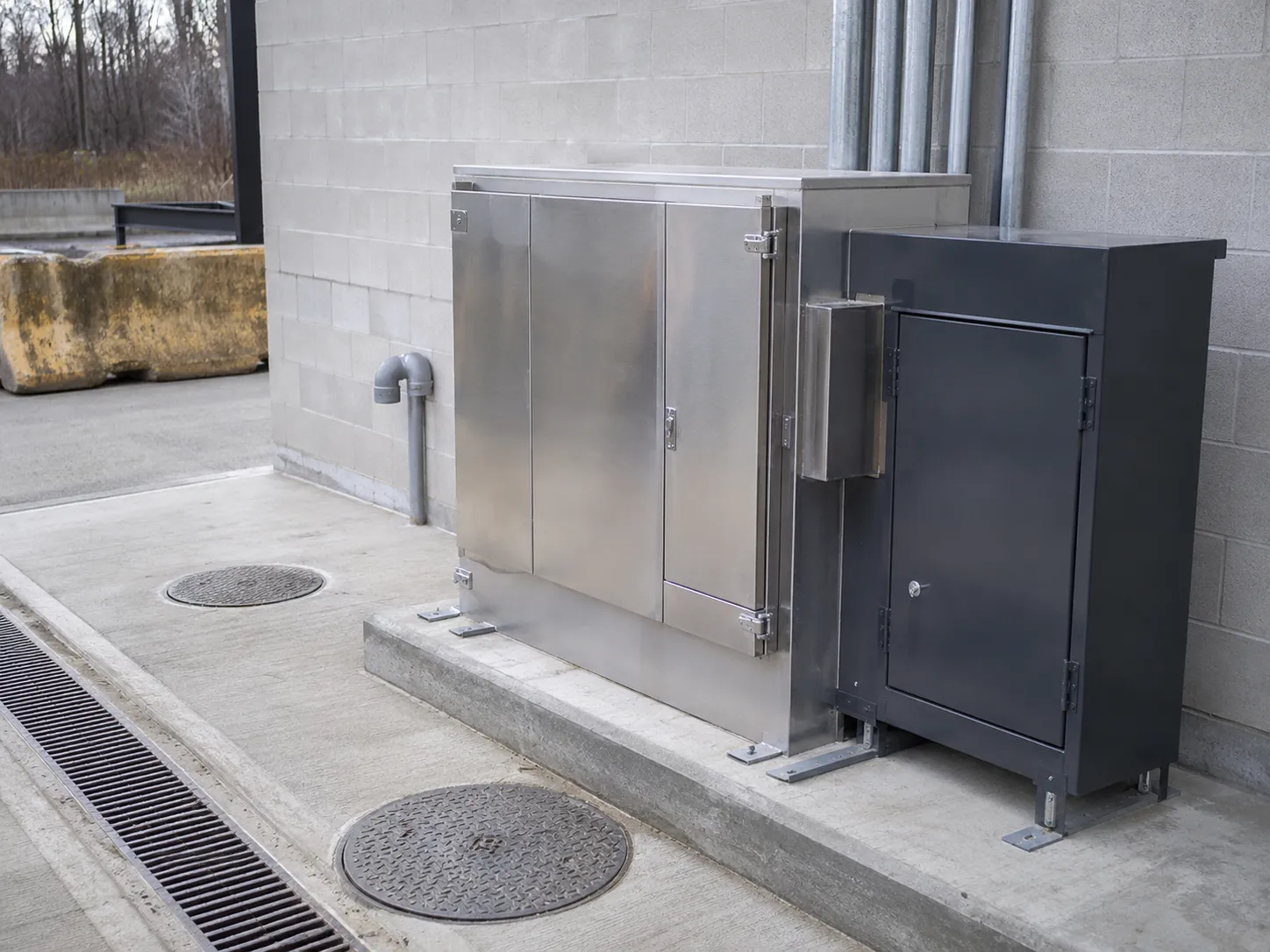 Completed Metal Enclosures installation in Markham by The Grate Guys