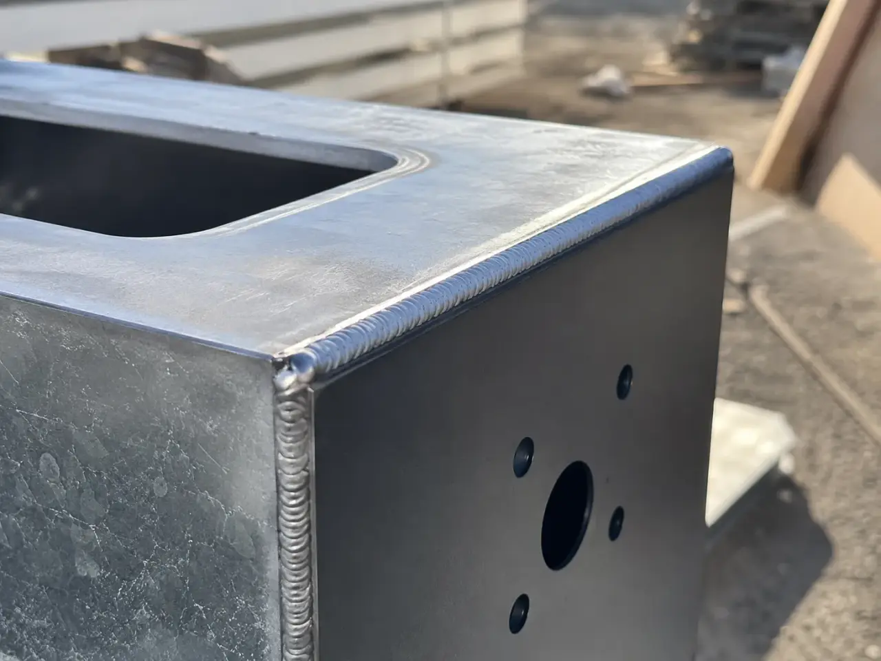 Metal Enclosures in Aurora being fabricated and installed by The Grate Guys