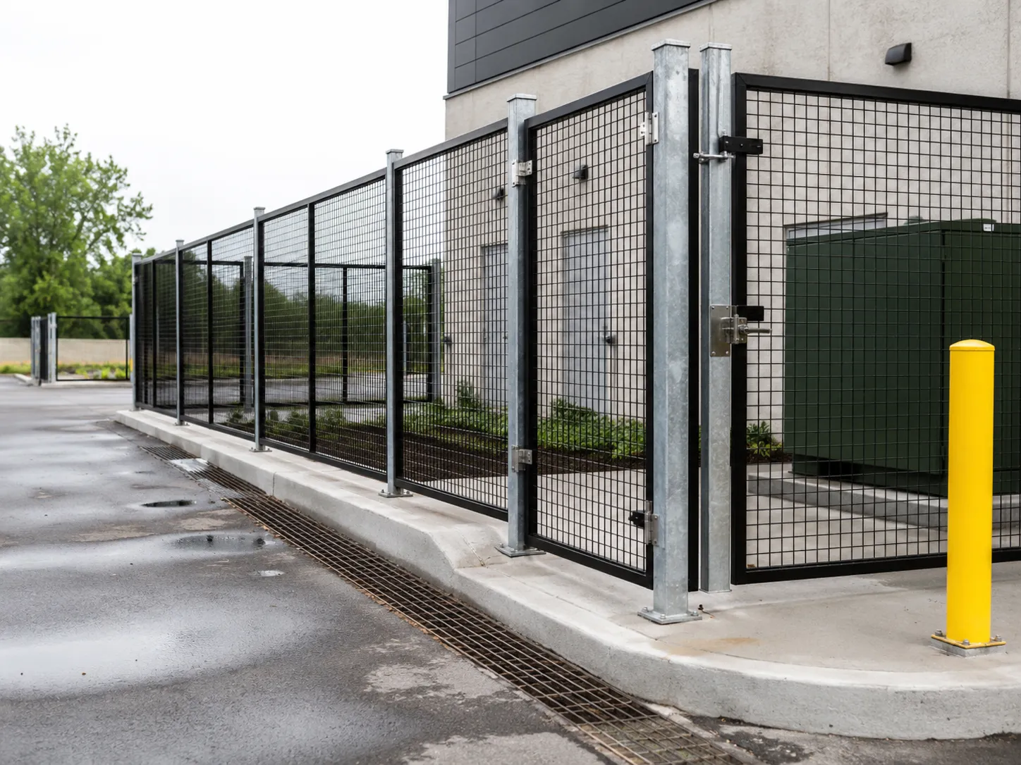 Completed Metal Fencing installation in Waterloo by The Grate Guys