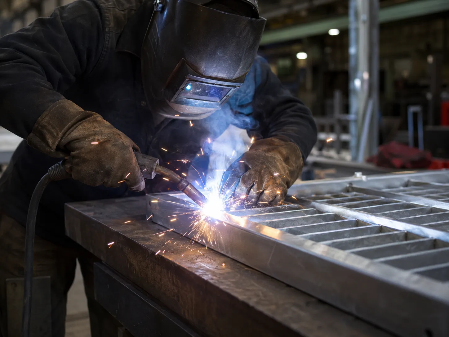Metal Grating in Grimsby being fabricated and installed by The Grate Guys