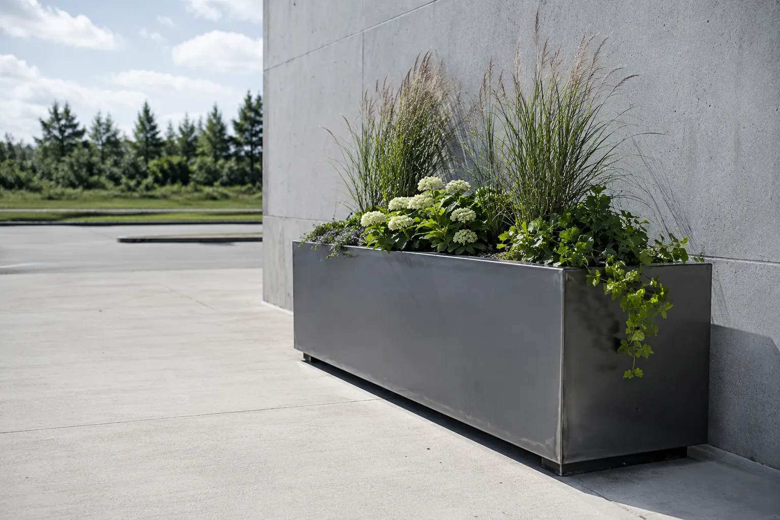 Metal Planters in Maple, Ontario — fabricated and installed by The Grate Guys