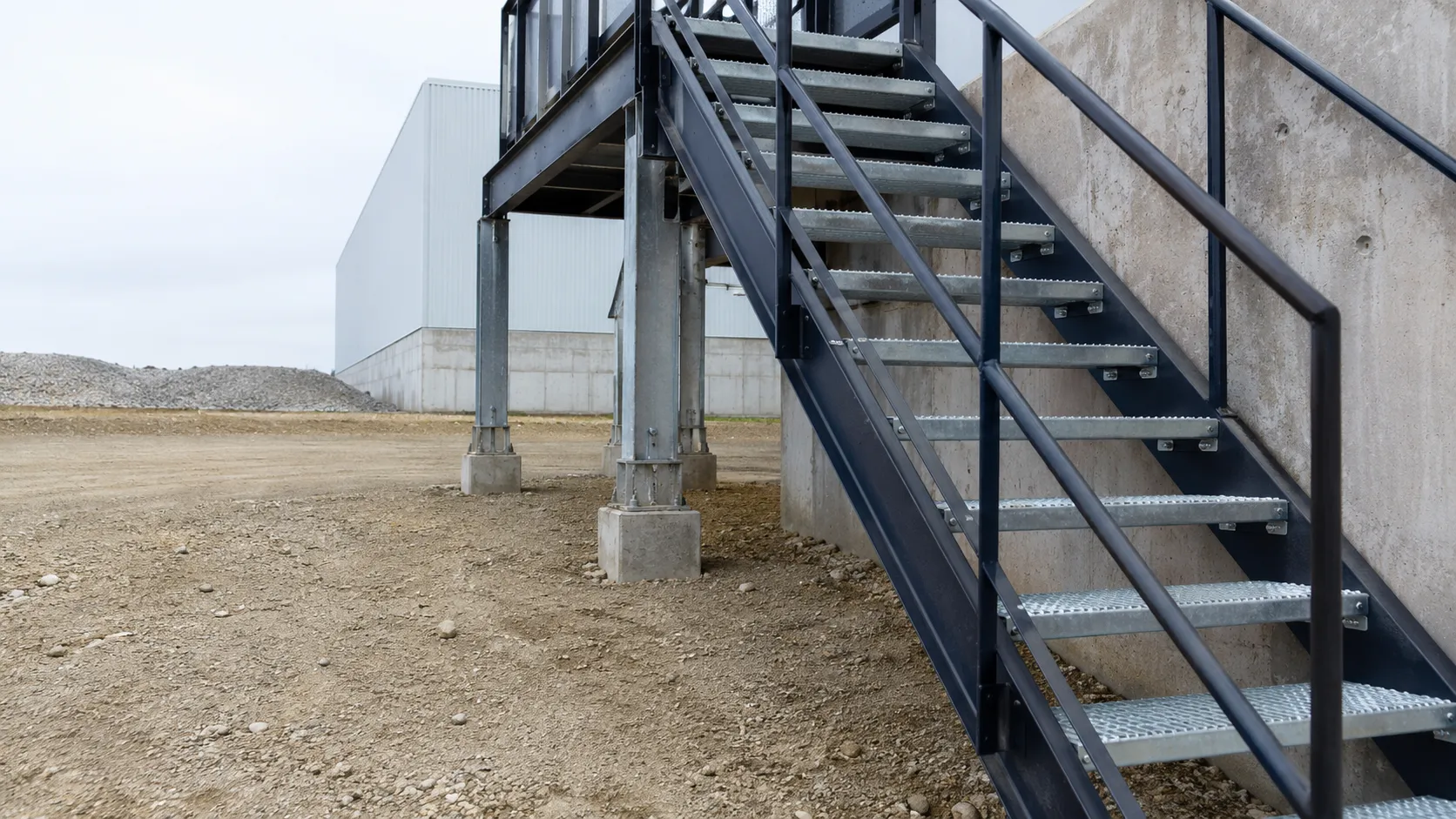 Metal Stair Treads in Markham, Ontario — fabricated and installed by The Grate Guys