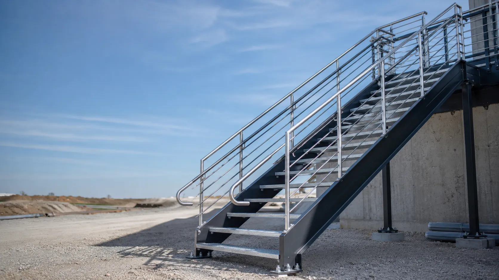 Metal Stairs in Maple, Ontario — fabricated and installed by The Grate Guys
