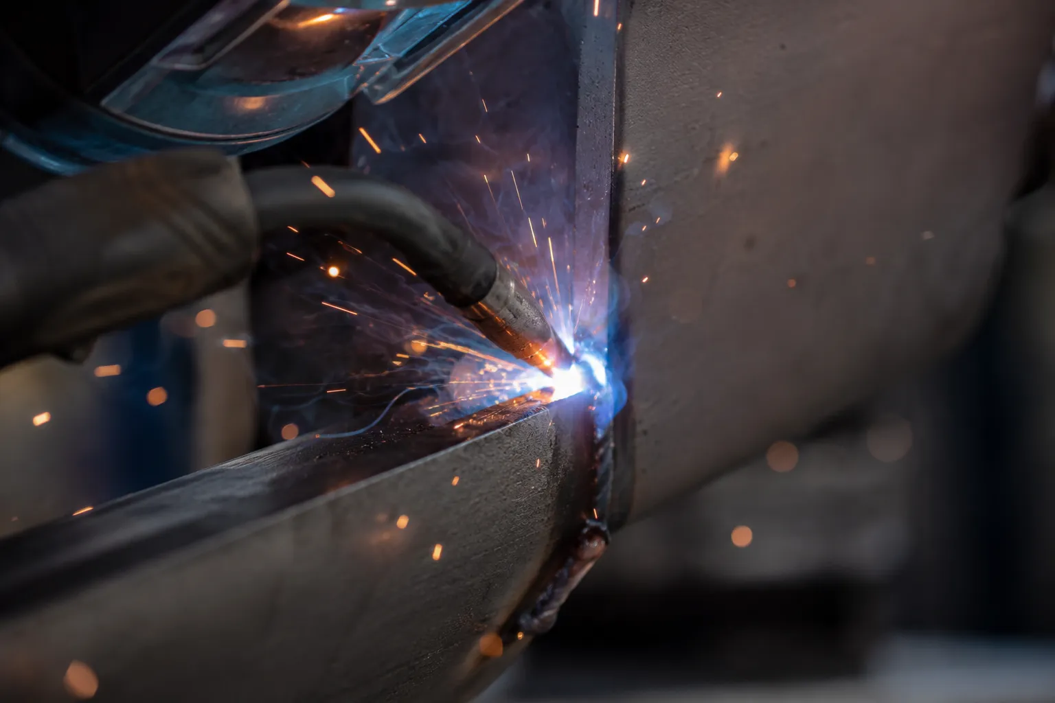 On Site Welding in Markham being fabricated and installed by The Grate Guys
