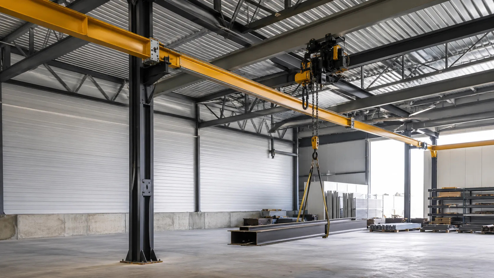 Overhead Crane Monorail Systems in Maple, Ontario — fabricated and installed by The Grate Guys