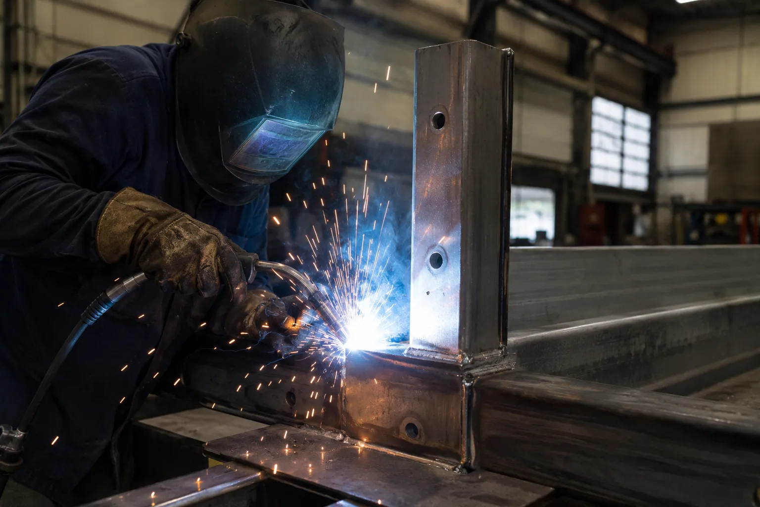 Overhead Crane Monorail Systems in Maple being fabricated and installed by The Grate Guys