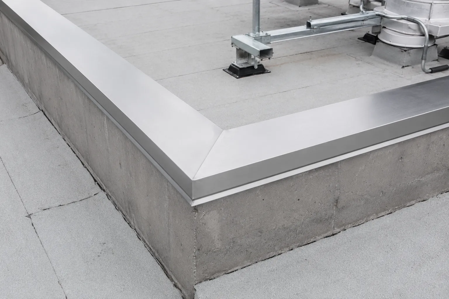 Parapet Coping in Markham being fabricated and installed by The Grate Guys