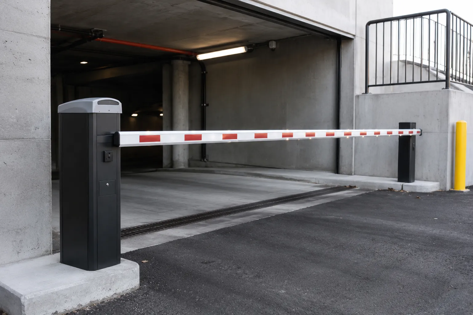 Completed Parking Barrier Arms installation in Markham by The Grate Guys