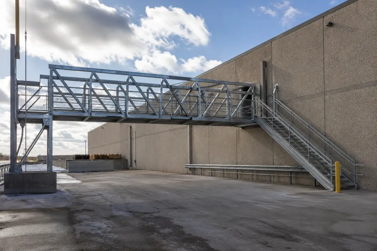 Completed Pedestrian Bridges installation by The Grate Guys
